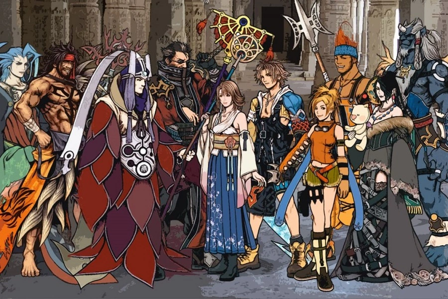 final fantasy 10 character cartoon style