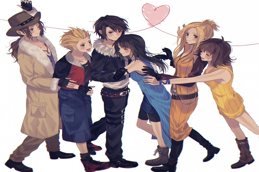 final fantasy 8 characters cartoon style