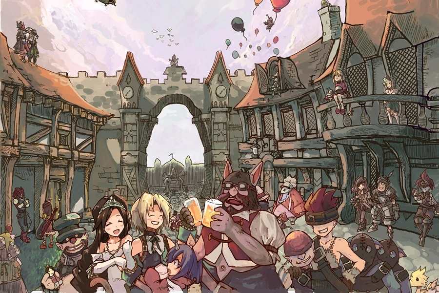 final fantasy 9 characters cartoon style